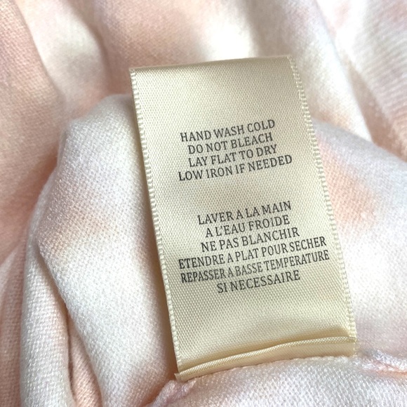 (A54) BLANK NYC Peach & White Tie Dye Long Sleeve Sweater, Size Medium, NWT $98 - Picture 8 of 12